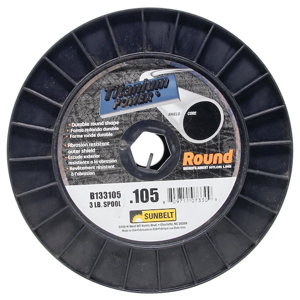 Titanium Power Trimmer Line, .105" round 6.25" x6.25" x6.25"